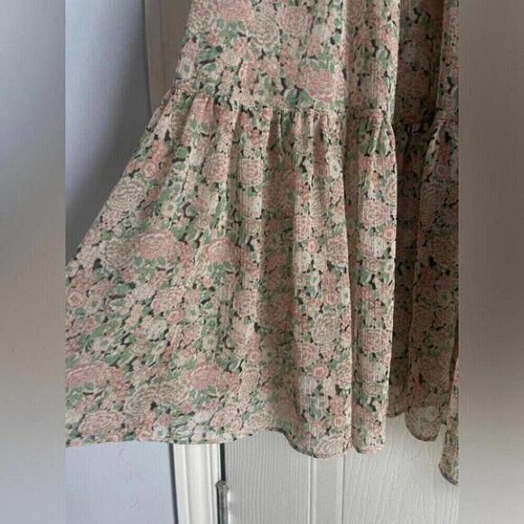 Romantic Boho Maxi Dress Mango Balloon Sleeve Whimsigoth - Picture 6 of 15